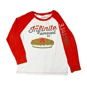 Peek Infinite Amount of Pi Raglan Shirt Size 6/7